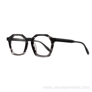 Fashion Design Unisex Bevel Acetate Eyeglasses Frame